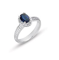 Oval Sapphire  Ring