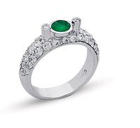 Emerald AND Pave Diamonds