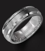 STAINLESS STEEL WEDDING RING BRIGHT EDGES 7MM