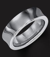 TUNGSTEN CARBIDE WEDDING RING WITH BRIGHT POLISHED FINISH 7MM