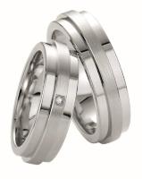 65MM STERLING SILVER WITH PLATINUM FINISH-RING ON RIGHT