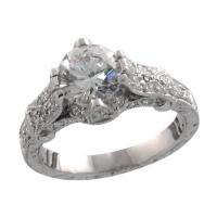  Edwardian Platinum  and diamond engagement ring
