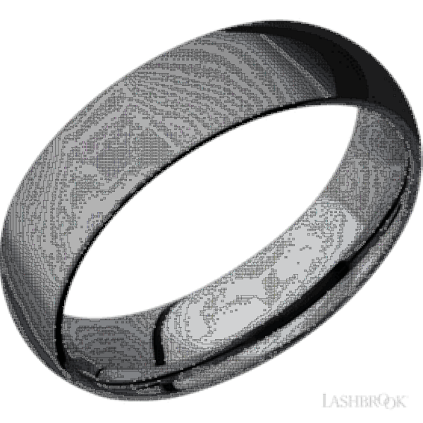 8 mm wide Domed Tantalum band.