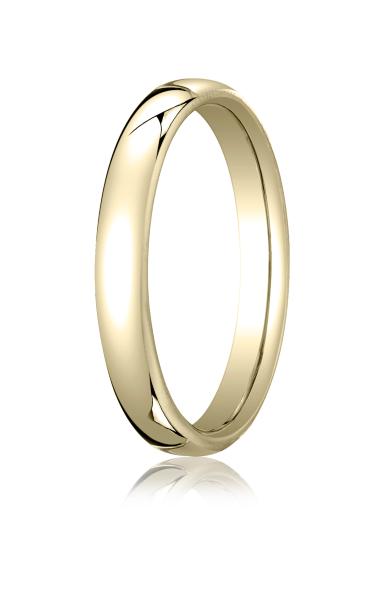 YELLOW GOLD EURO SHAPE COMFORT FIT RING 3.5MM