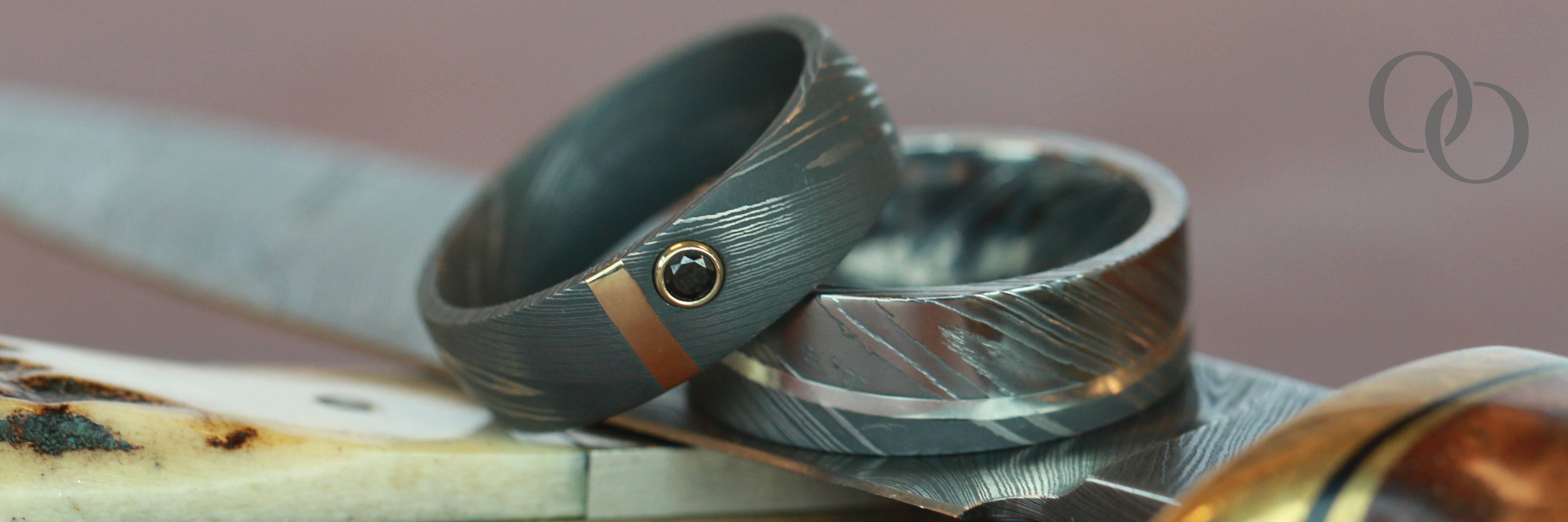 DAMASCUS STEEL , BLACK DIAMOND