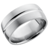 Titanium 10mm domed band with a concave center
