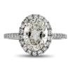 OVAL DIAMOND MICROPAVE HALO & SHANK WITH FLUSH FIT