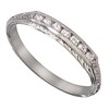 VICTORIAN STYLE ENGRAVED DIAMOND BAND GOLD OR PLATINUM