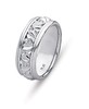 14KT WEDDING RING WITH ANGEL DESIGNS 8.5MM