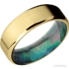 7 mm wide Beveled 14K Yellow Gold band featuring a BMOP Sleeve