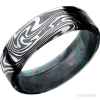 7 mm wide Beveled Kinetic band featuring a Black Mother of Pearl sleeve.