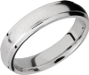 Cobalt chrome 4mm Domed Band with Grooved Edges