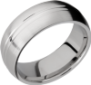 Cobalt chrome 8mm domed band with a  domed center