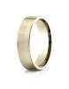 Yellow Gold 6mm Comfort Fit Satin-Finished Flat Profile Band