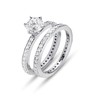 Eternity Style Diamond Engagement Ring Set     (both rings)