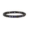BLACK 18KT GOLD AND SAPPHIRE 2MM ETERNITY BAND