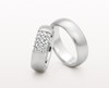 WEDDING RING BRILLIANT CUT DIAMONDS 6.5MM - RING ON LEFT