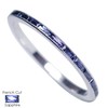 PLATINUM ETERNITY WEDDING RING WITH FRENCH CUT SAPPHIRES 1.3MM
