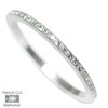 PLATINUM FRENCH CUT AND ROUND DIAMOND ETERNITY RING 1.3MM