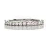 MICRO PAVE HAND MADE ETERNITY BAND GOLD OR PLATINUM .75 CARATS