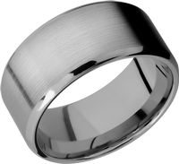 Titanium 10mm beveled band