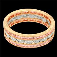 SAPPHIRE AND DIAMOND WEDDING BAND
