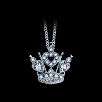 Crown Style Diamond Pendant