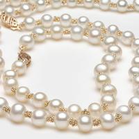 White Round Freshwater Pearl Necklace