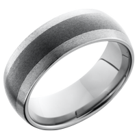 Ceramic and Tungsten Band 8mm