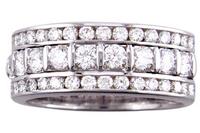 Platinum diamond band