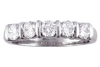 Platinum diamond band