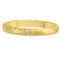 CHILESED EDGES SMOOTH CENTER AND SINGLE DIAMOND IN GOLD OR PLATINUM