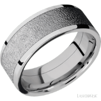Tantalum inlay in 14kt white gold band