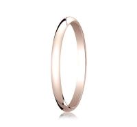 CLASSIC SHAPE ROSE GOLD COMFORT FIT RING 2MM.