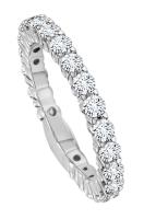 COMMON PRONG DIAMOND BAND GOLD OR PLATINUM