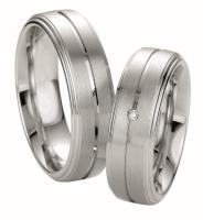 7MM STERLING SILVER WITH PLATINUM FINISH AND DIAMOND-ring on right