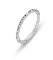 NARROW DIAMOND ETERNITY BAND IN GOLD OR PLATINUM