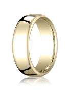 14K YELLOW GOLD EURO SHAPE COMFORT FIT RING 75MM