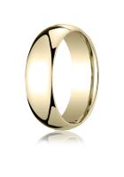14K YELLOW GOLD CLASSIC SHAPE COMFORT FIT RING 7MM