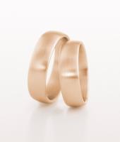 LOW DOMED ROSE GOLD CLASSIC WEDDING BAND WITH SATIN FINISH 6MM