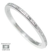 18K GOLD OR PLATINUM FRENCH CUT BAGUETTES AND ROUNDS DIAMOND ETERNITY WEDDING RING 13MM